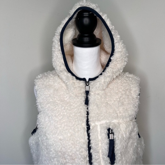 Original Weatherproof Vintage Sherpa Hooded Vest Size Large - Picture 11 of 13